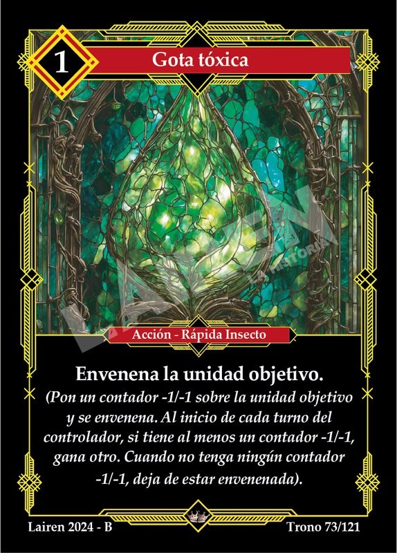074 Gota Toxica Precon Animal/Insecto - Coste 1