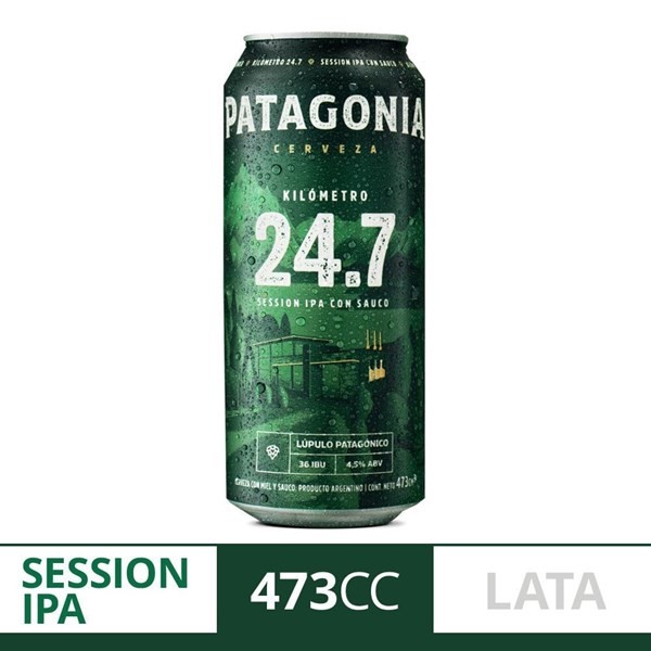 Cerveza Rubia Patagonia 24.7 Ipa Sauco 473 Cc. #1