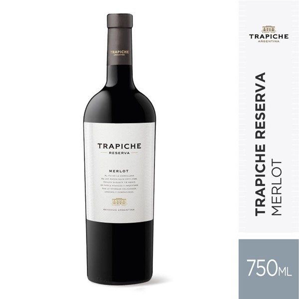 Vino Tinto Trapiche Reserva Merlot 750 Cc #1