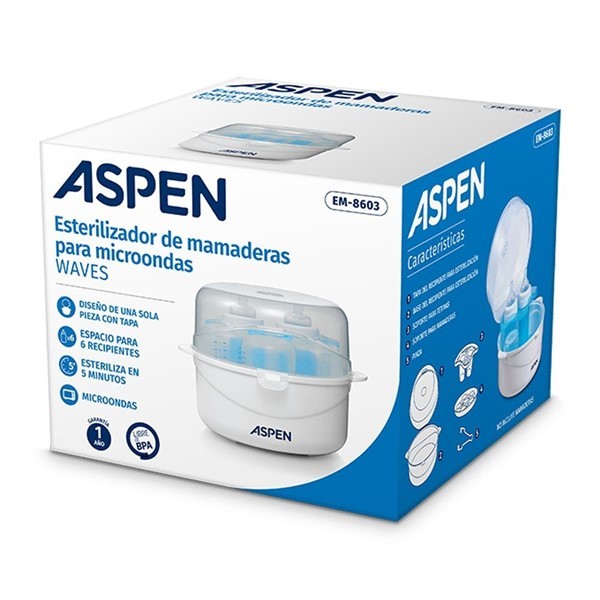 Aspen Esterilizador de Mamaderas Para Microondas