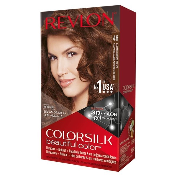 Colorsilk Kit Coloracion 46 Castaño Cobrizo Dorado #1