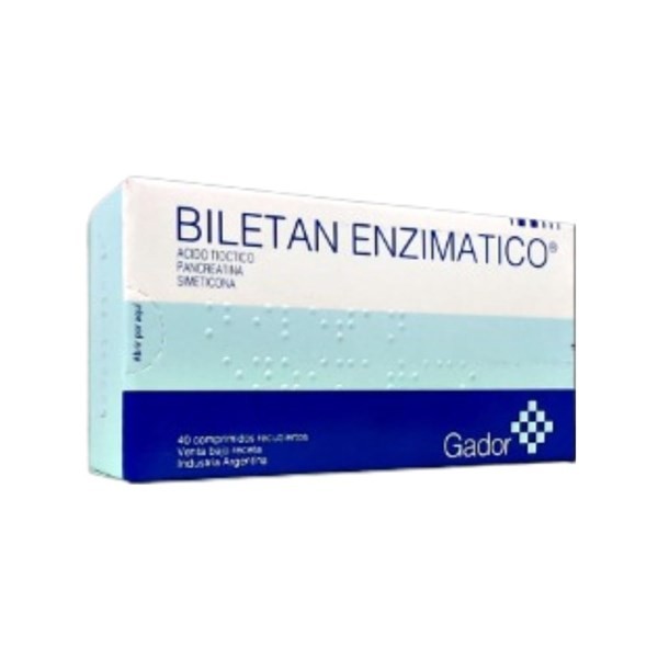Gador Biletan Enzimatico Tióctico, C + Pancreatina+ Asoc x 40 Comp #1