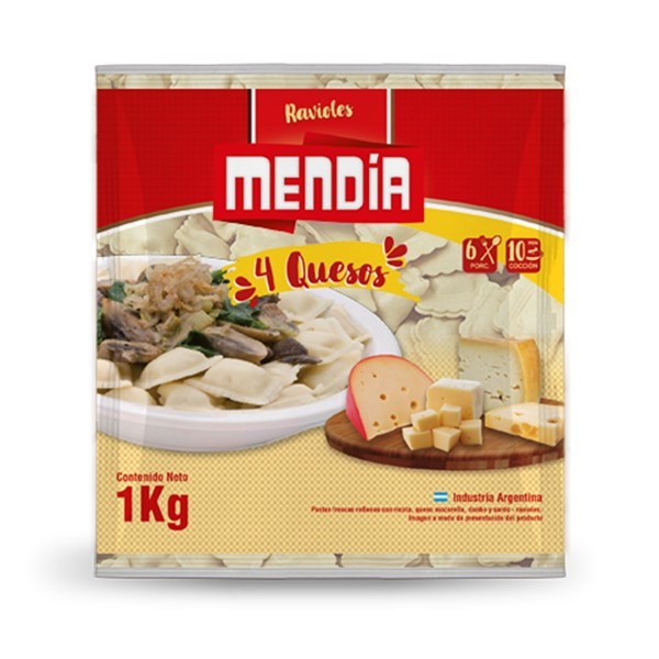 Ravioles Mendia 4 Quesos 1 Kg. #1