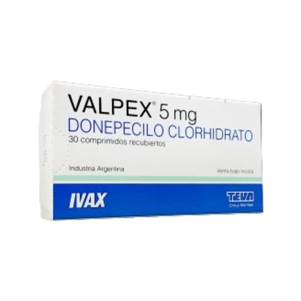 Teva Valpex Donepecilo 5 Mg x 30 Comp Recubiertos #1