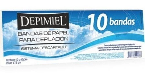 Depimiel Bandas De Papel Para Retirar Cera 10 un