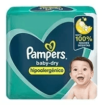 Pampers Pañales Baby Dry Hipoalergénicos m 26 Unidades Talle m #1