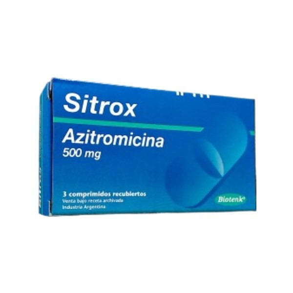 Biotenk Sitrox Azitromicina 500 Mg x 3 Comp Recubiertos #1