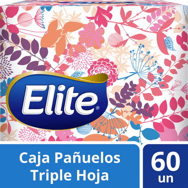 ELITE Pañuelos Faciales Triple Hoja Cubo | 60 Unidades alt
