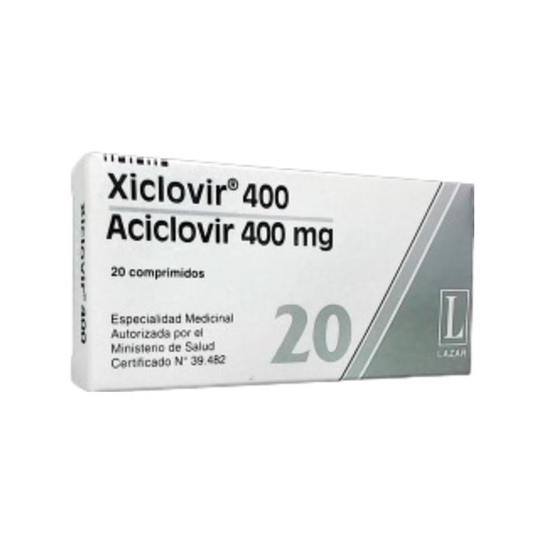 Lazar Xiclovir Aciclovir 400 Mg x 20 Comp #1