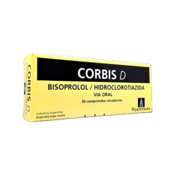 Roemmers Corbis D 5 / 12,5 Mg Bisoprolol + Hidroclorotiazida x 30 Comp #1