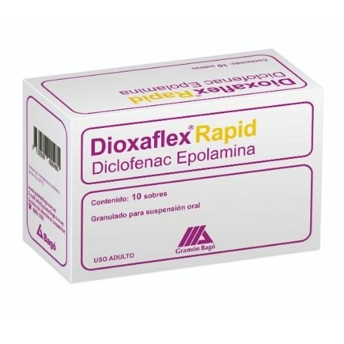 Dioxaflex Rapid | 10 Sobres | Diclofenac + Epolamina #1