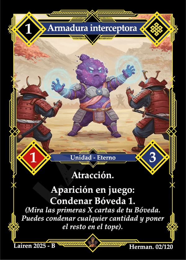 002 Armadura Interceptora - Coste 1