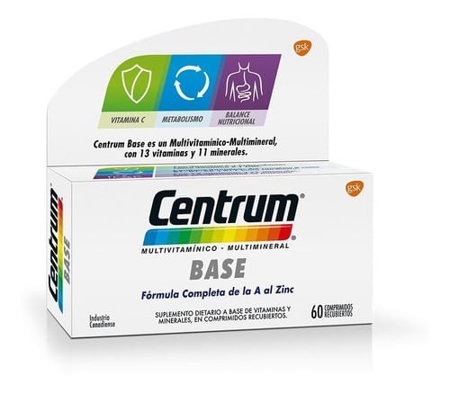 Centrum Base Multivitamínico Multimineral Suplemento x 60C
