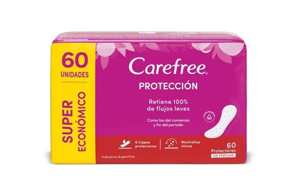 Carefree Protector Diario sin Perfume (60 Unidades) #1