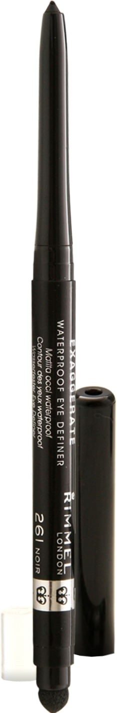 Lápiz Delineador de Ojos Rimmel Exaggerate Woterproof x 0,28 g 261 Noir #1