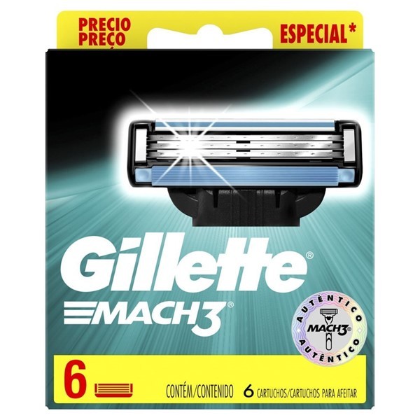 Repuestos Para Afeitar Gillette 3 Mach 6 u #1
