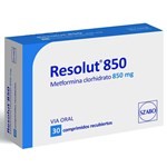 RESOLUT 850 mg | 30 Comprimidos | Metformina Clorhidrato #1