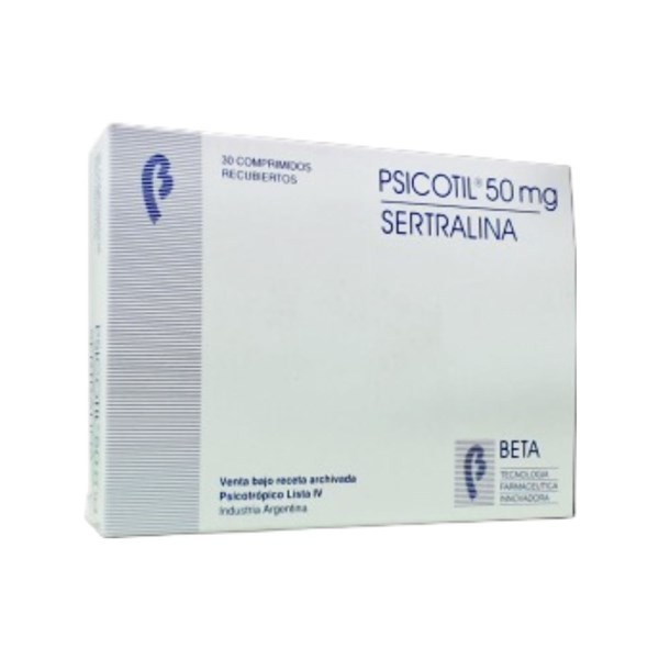 Beta Psicotil Sertralina 50 Mg x 30 Comp Recubiertos #1