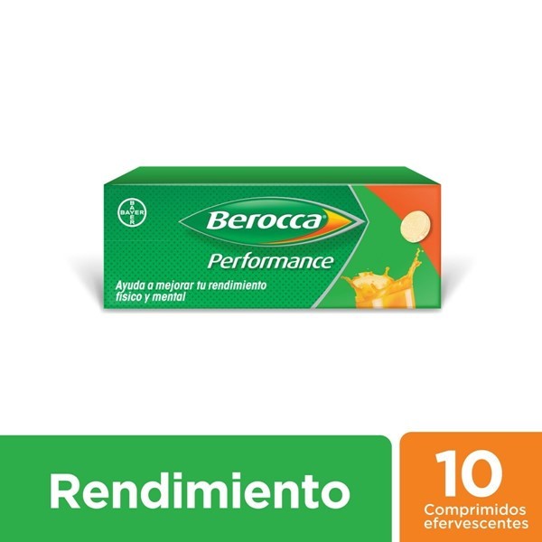 Berocca Suplemento Dietario Efervescentes 10 comprimidos alt