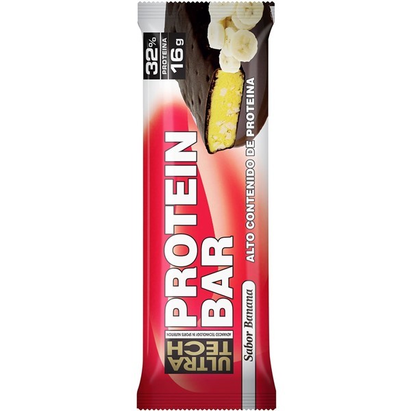 Ultra Tech Suplemento Dietario Protein Bar Sabor Banana x 50 gr