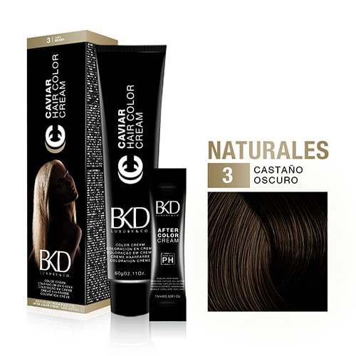 Bkd Caviar Color Cream Castaño Oscuro 3 #1