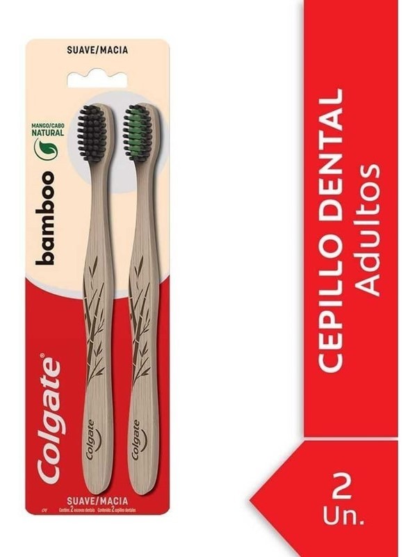 Colgate Cepillo Dental Bamboo (2 Por 1)