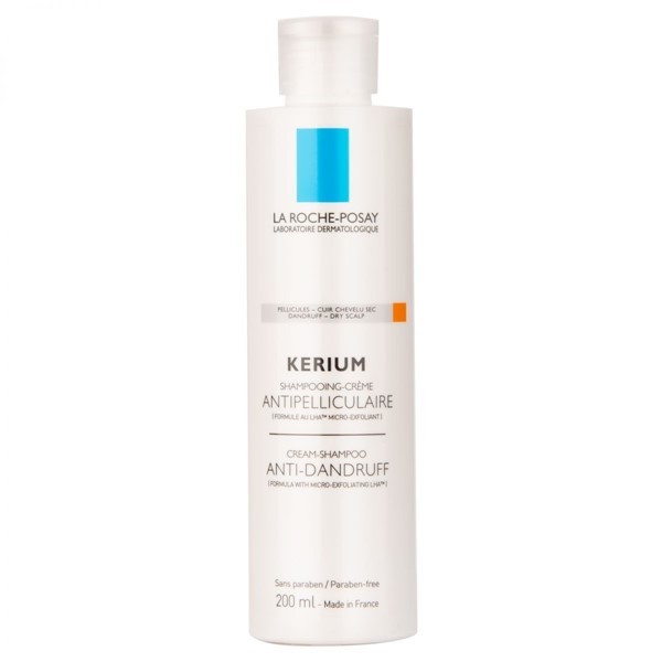 La Roche Posay Kerium caspa seca shampoo crema anticaspa microexfoliante 200 ml #1
