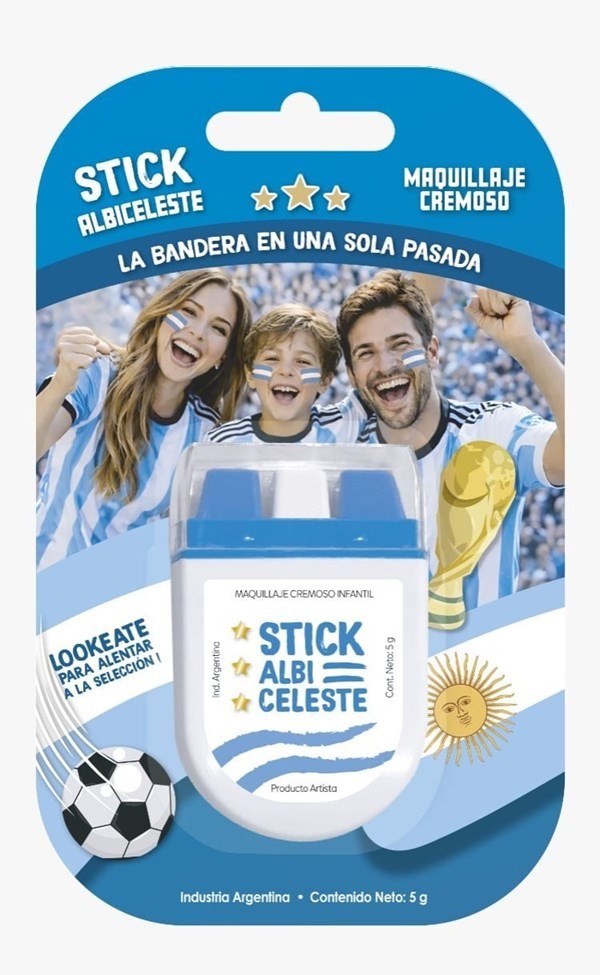 Stick Maquillaje Mundial Albiceleste de Argentina alt
