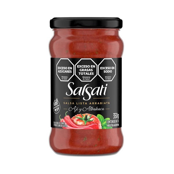 Salsa Lista Arrabiata Salsati en Frasco 350 Grs #1