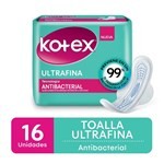 Kotex Toalla Femenina Antibacterial Ultrafina (16 Unidades) #1