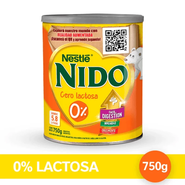Nido® Leche Infantil Deslactosada 0% de Lactosa Lata 750 g