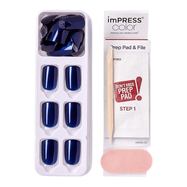 Impress Uñas Press-On Color Never Too Navy alt