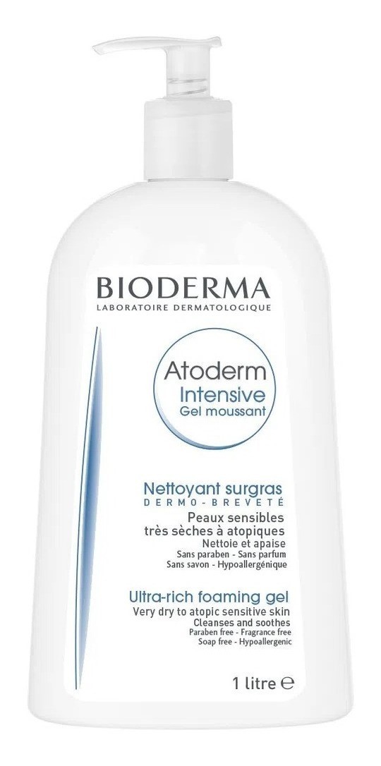 Bioderma Atoderm Intensive Gel Moussant Con Poder Hidratante Para Pieles Secas 1 lt #1