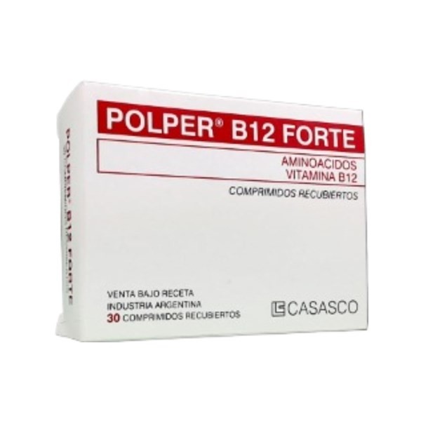 Casasco Polper B12 Forte Aminoacidos + Vit.B12 x 30 Comp Recubiertos #1