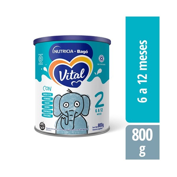 Leche En Polvo Vital Infantil Etapa 2 En Lata 800 G. #1