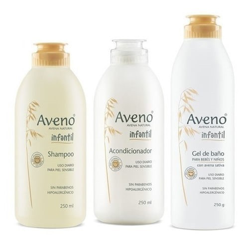 Aveno Kit Básico Cuidado Infantil Shampoo, Acondicionador  Y Gel de Baño #1