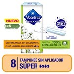 Nosotras Tampones Orgánicos Con Aplicador Super (8 Unidades) #1