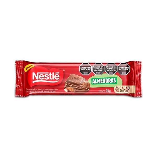 Tableta de Chocolate Con Almendras Nestlé 25 grs #1