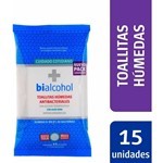 Bialcohol Toallas Húmedas Antibacteriales Con Aloe Vera x 15 un #2