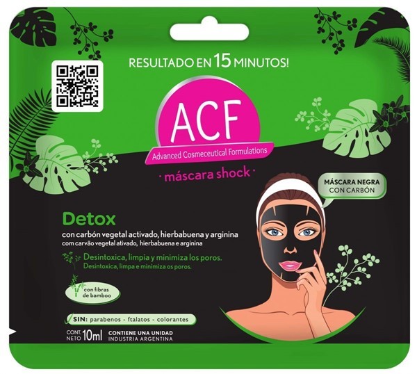 Acf Mascara Facial Detox 1 Unidad #1