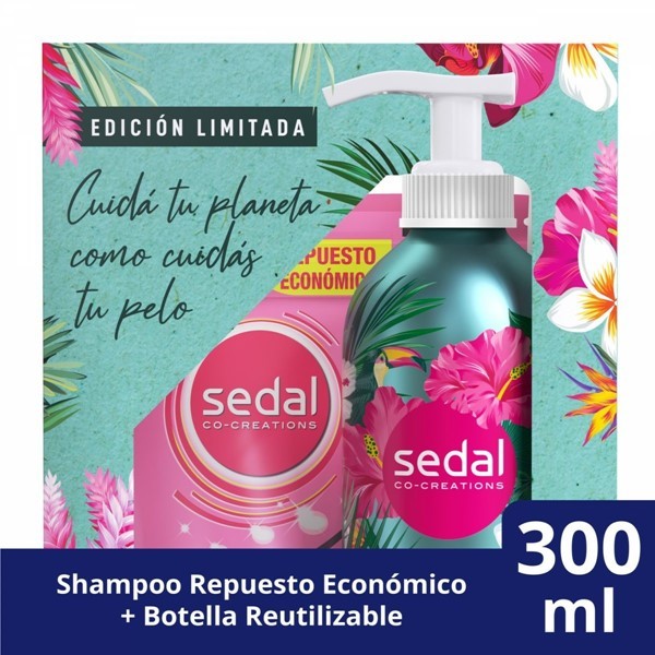 Sedal Shampoo Ceramidas + Botella de Aluminio 300 ml #1