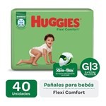 Huggies Pañales Flexi Comfort Ultra Talle Grande 40 Unidades #1