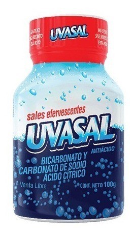 Uvasal Sales Efervescentes Uvasal Frasco Antiácido Sales Clásico/naranja X 100gr | Sabor Clásico #1