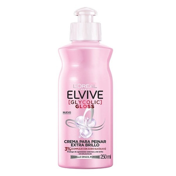 Crema Para Peinar Elvive Glycolic Gloss 3% X 250 ml alt