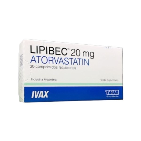 Teva Lipibec Atorvastatín 20 Mg x 30 Comp Recubiertos #1