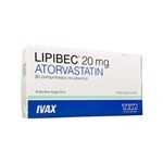Teva Lipibec Atorvastatín 20 Mg x 30 Comp Recubiertos #1