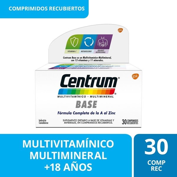 Centrum Suplemento Dietario Multivitaminico Adultos 30 cmp
