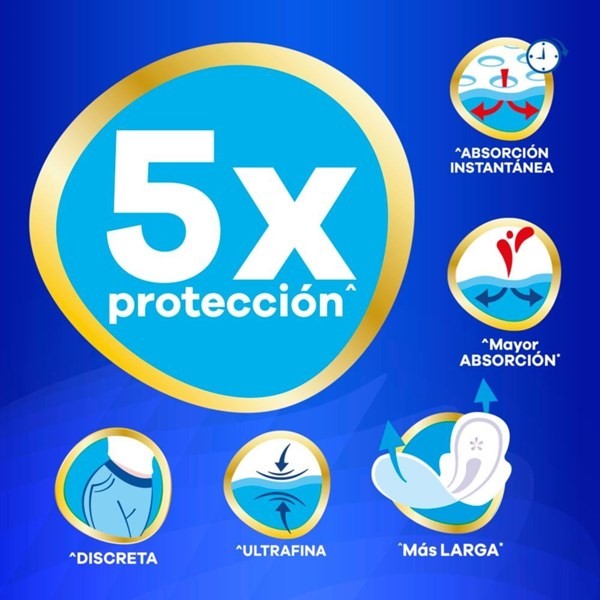 Toallas Femeninas Noche Ultrafinas Seca x 8U alt