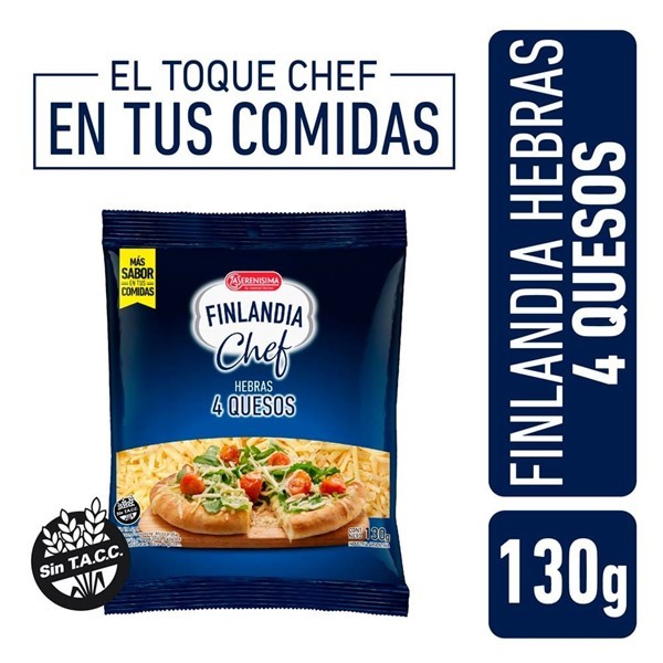 Finlandia Cuatro Quesos En Hebras La Serenisima 130gr