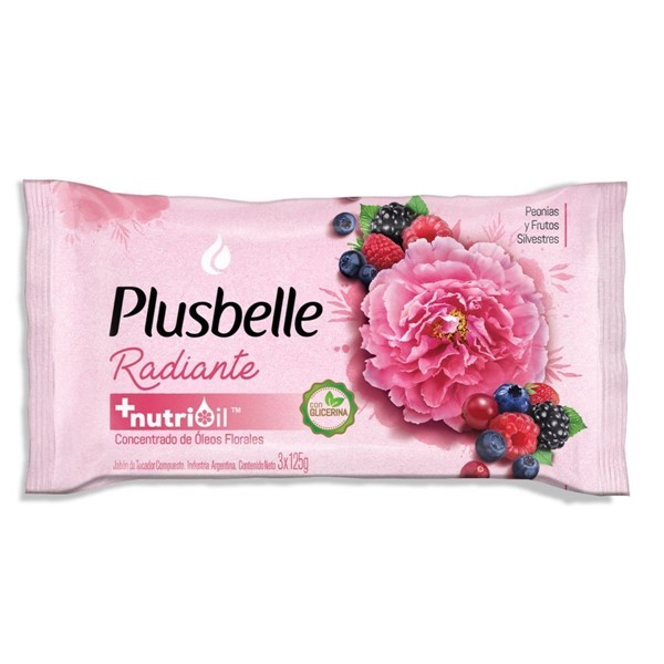 Plusbelle Jabon Pastilla Belleza Radiante 125 gr (3 Unidades) alt